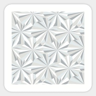 Retro Abstract Gray Geometry Sticker